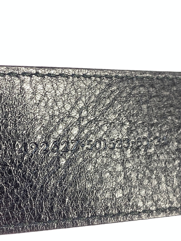 【中古品】【メンズ】 ALEXANDER MCQUEEN アレキサンダーマックイーン LEATHER BELT レザー ベルト 革 小物 アクセサリー 205-260821-hu-17-min カラー：ブラック 万代Net店