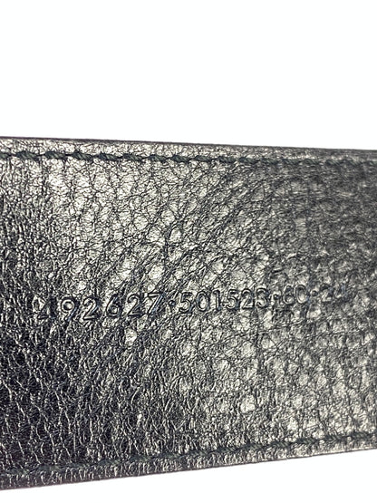 【中古品】【メンズ】 ALEXANDER MCQUEEN アレキサンダーマックイーン LEATHER BELT レザー ベルト 革 小物 アクセサリー 205-260821-hu-17-min カラー：ブラック 万代Net店