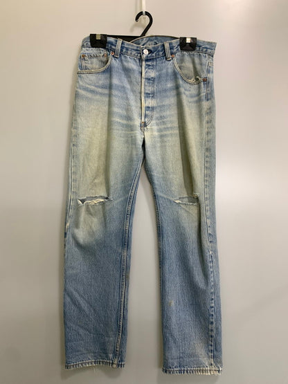 【現状渡し品】【メンズ】 LEVI'S リーバイス 501 DENIM PANT 501-0115 デニムパンツ ボトムス 157-260821-yn-20-min サイズ：W36 L30 カラー：ライトインディゴ 万代Net店