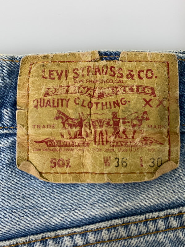【現状渡し品】【メンズ】 LEVI'S リーバイス 501 DENIM PANT 501-0115 デニムパンツ ボトムス 157-260821-yn-20-min サイズ：W36 L30 カラー：ライトインディゴ 万代Net店