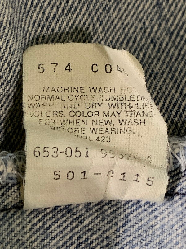 【現状渡し品】【メンズ】 LEVI'S リーバイス 501 DENIM PANT 501-0115 デニムパンツ ボトムス 157-260821-yn-20-min サイズ：W36 L30 カラー：ライトインディゴ 万代Net店