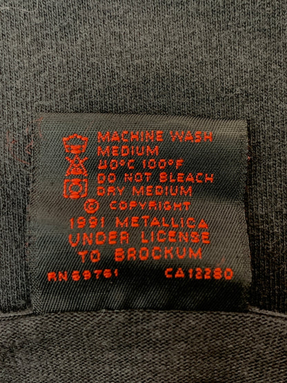 【中古品】【メンズ】 METALLICA メタリカ 91年製 PUSHEAD SS TEE パスヘッド ショートスリーブティー メンズ トップス 半袖Tシャツ 146-260813-KS-31-min サイズ：L カラー：ブラック 万代Net店