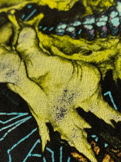 【中古品】【メンズ】 METALLICA メタリカ 91年製 PUSHEAD SS TEE パスヘッド ショートスリーブティー メンズ トップス 半袖Tシャツ 146-260813-KS-31-min サイズ：L カラー：ブラック 万代Net店