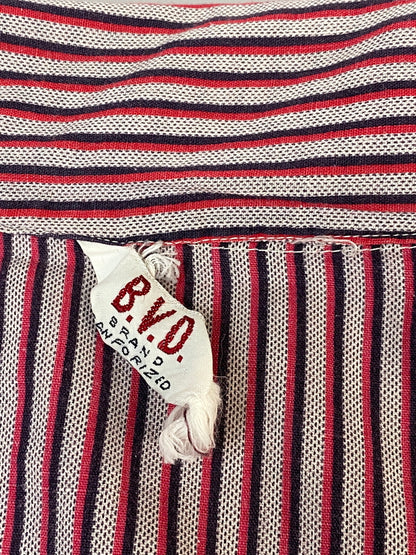 【現状渡し品】【メンズ】 B.V.D. ビー・ブイ・ディ 50-60S STRIPE SHIRT ストライプシャツ ロングスリーブ 146-260815-ta-12-min サイズ：サイズ不明 カラー：マルチカラー 万代Net店