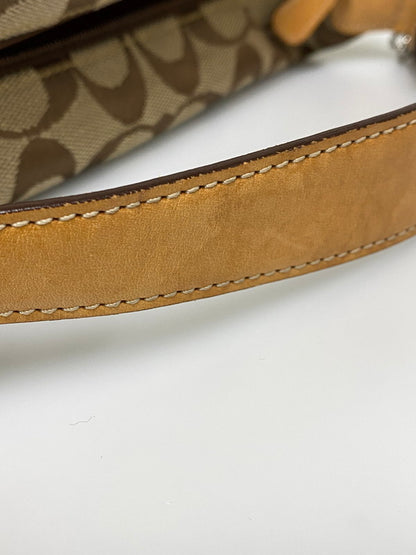 【中古品】【レディース】 COACH コーチ シグネチャー ハンドバッグ 手提げバッグ カバン レディース ミニバッグ 141-260830-em-14-min カラー：ブラウン系 万代Net店