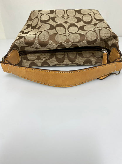 【中古品】【レディース】 COACH コーチ シグネチャー ハンドバッグ 手提げバッグ カバン レディース ミニバッグ 141-260830-em-14-min カラー：ブラウン系 万代Net店