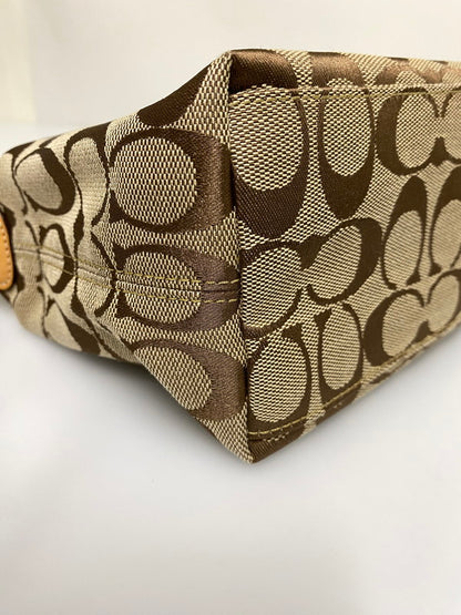 【中古品】【レディース】 COACH コーチ シグネチャー ハンドバッグ 手提げバッグ カバン レディース ミニバッグ 141-260830-em-14-min カラー：ブラウン系 万代Net店