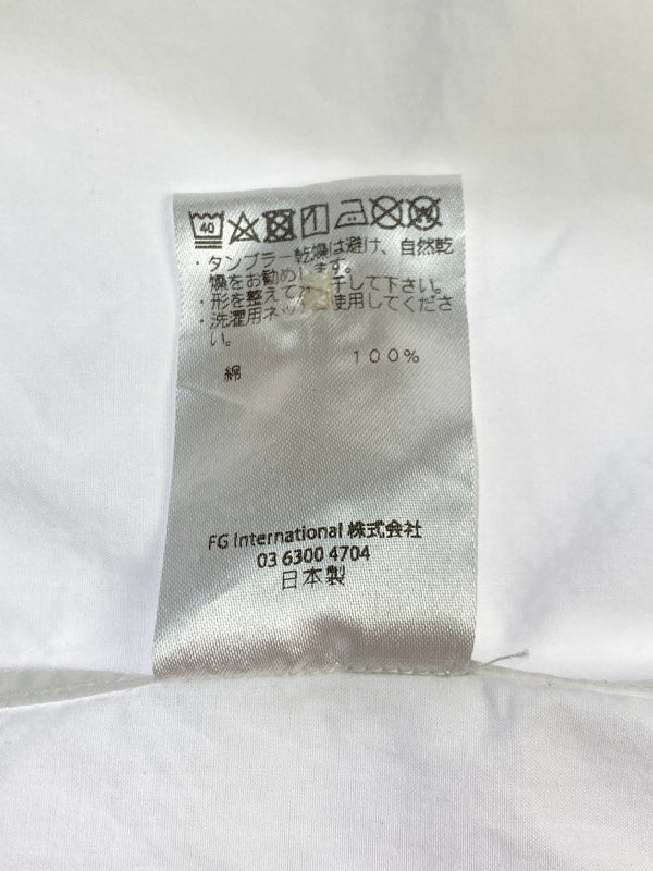 【中古品】【メンズ】 FUMITO GANRYU フミトガンリュウ BACK PLEATED STAND COLLAR SHIRT FU1-SH-08 バックプリーツスタンドカラーシャツ 長袖シャツ トップス 140-261013-yn-11-min サイズ：3 カラー：ホワイト 万代Net店