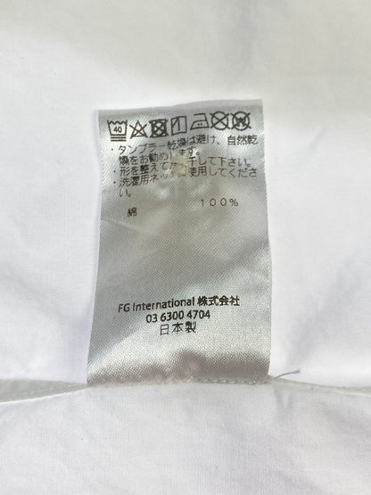 【中古品】【メンズ】 FUMITO GANRYU フミトガンリュウ BACK PLEATED STAND COLLAR SHIRT FU1-SH-08 バックプリーツスタンドカラーシャツ 長袖シャツ トップス 140-261013-yn-11-min サイズ：3 カラー：ホワイト 万代Net店