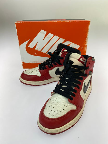 【中古品】【ボーイズ】 NIKE ナイキ GS AIR JORDAN 1 HIGH OG LOST & FOUND CHICAGO FD1437-612 エアジョーダン1 ハイ OG ロスト & ファウンド/シカゴ スニーカー ジュニア 靴 シューズ 160-260818-em-07-min サイズ：25.0cm カラー：ホワイト/レッド/ブラック 万代Net店