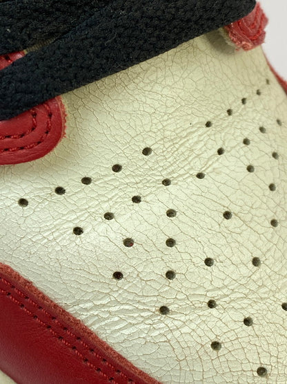 【中古品】【ボーイズ】 NIKE ナイキ GS AIR JORDAN 1 HIGH OG LOST & FOUND CHICAGO FD1437-612 エアジョーダン1 ハイ OG ロスト & ファウンド/シカゴ スニーカー ジュニア 靴 シューズ 160-260818-em-07-min サイズ：25.0cm カラー：ホワイト/レッド/ブラック 万代Net店