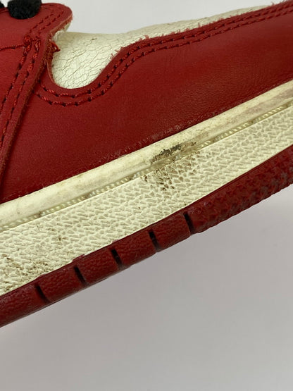 【中古品】【ボーイズ】 NIKE ナイキ GS AIR JORDAN 1 HIGH OG LOST & FOUND CHICAGO FD1437-612 エアジョーダン1 ハイ OG ロスト & ファウンド/シカゴ スニーカー ジュニア 靴 シューズ 160-260818-em-07-min サイズ：25.0cm カラー：ホワイト/レッド/ブラック 万代Net店
