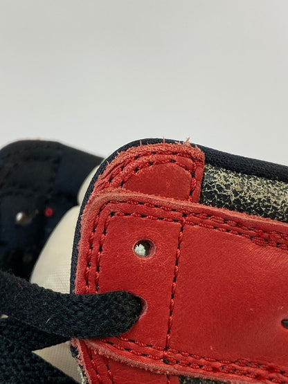 【中古品】【ボーイズ】 NIKE ナイキ GS AIR JORDAN 1 HIGH OG LOST & FOUND CHICAGO FD1437-612 エアジョーダン1 ハイ OG ロスト & ファウンド/シカゴ スニーカー ジュニア 靴 シューズ 160-260818-em-07-min サイズ：25.0cm カラー：ホワイト/レッド/ブラック 万代Net店