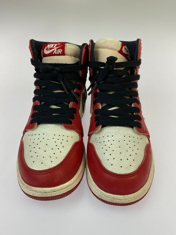 【中古品】【ボーイズ】 NIKE ナイキ GS AIR JORDAN 1 HIGH OG LOST & FOUND CHICAGO FD1437-612 エアジョーダン1 ハイ OG ロスト & ファウンド/シカゴ スニーカー ジュニア 靴 シューズ 160-260818-em-07-min サイズ：25.0cm カラー：ホワイト/レッド/ブラック 万代Net店