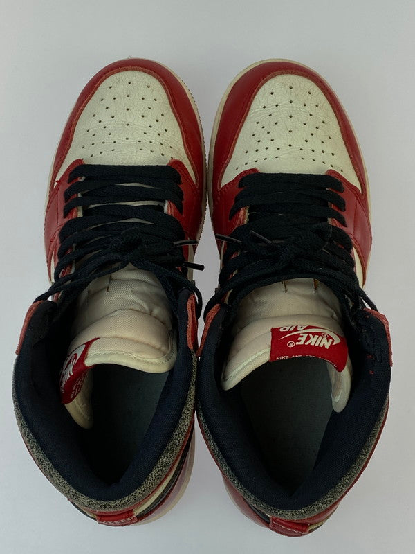 【中古品】【ボーイズ】 NIKE ナイキ GS AIR JORDAN 1 HIGH OG LOST & FOUND CHICAGO FD1437-612 エアジョーダン1 ハイ OG ロスト & ファウンド/シカゴ スニーカー ジュニア 靴 シューズ 160-260818-em-07-min サイズ：25.0cm カラー：ホワイト/レッド/ブラック 万代Net店