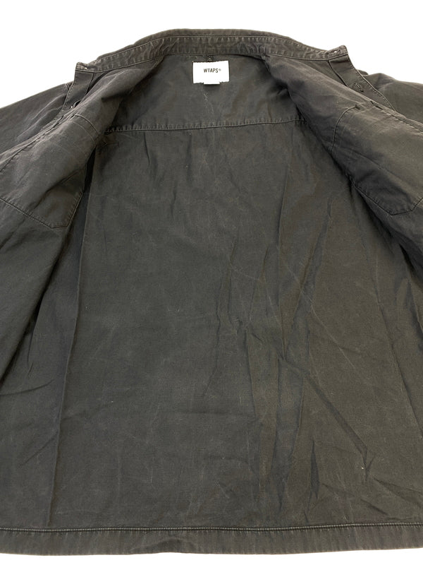 【中古品】【メンズ】 WTAPS ダブルタップス WTAPS 18SS SATI COTTON SHIRT サティ コットン シャツ 181TQDT-SHM02 半袖 シャツ ショートスリーブ 142-260830-hu-32-min サイズ：X 04 カラー：ダークグレー系 万代Net店