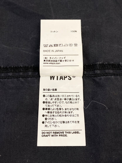 【中古品】【メンズ】 WTAPS ダブルタップス WTAPS 18SS SATI COTTON SHIRT サティ コットン シャツ 181TQDT-SHM02 半袖 シャツ ショートスリーブ 142-260830-hu-32-min サイズ：X 04 カラー：ダークグレー系 万代Net店