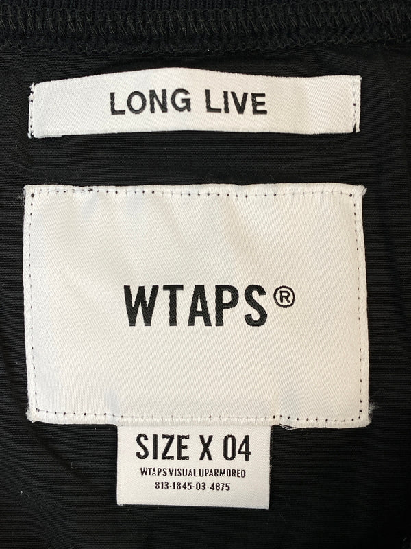 【中古品】【メンズ】 WTAPS ダブルタップス 22SS SMOCK SS BROADCLOTH 221TQDT-SHM07 半袖プルオーバースモックシャツ 半袖シャツ 142-260815-ta-15-min サイズ：X 04 カラー：ブラック 万代Net店