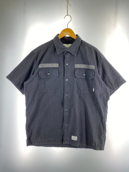 【中古品】【メンズ】 WTAPS ダブルタップス S S SHIRT ショートスリーブ シャツ 191TQDT-SHM02 半袖 シャツ 142-260830-hu-31-min サイズ：X 03 カラー：ダークグレー 万代Net店