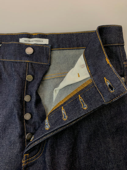 【中古品】【メンズ】 NO MAINTENANCE ノーメンテナンス BAGGY DENIM PANTS バギー デニムパンツ メンズ ボトムス 151-260813-KS-26-min サイズ：32 カラー：インディゴ 万代Net店