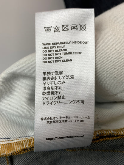 【中古品】【メンズ】 NO MAINTENANCE ノーメンテナンス BAGGY DENIM PANTS バギー デニムパンツ メンズ ボトムス 151-260813-KS-26-min サイズ：32 カラー：インディゴ 万代Net店