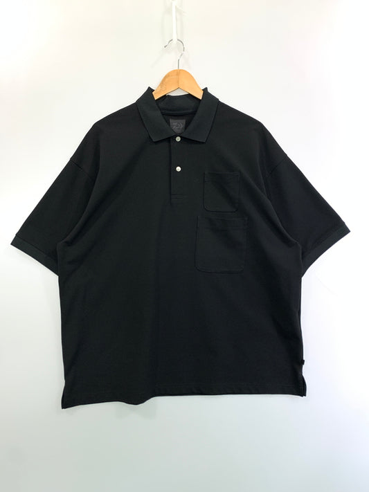 【中古品】【メンズ】 DAIWA PIER39 ダイワ ピアサーティナイン TECH POLO SHIRT W POCKET SS DE-37025 テック ポロシャツ ダブルポケット ショートスリーブ メンズ トップス 144-260813-KS-20-min サイズ：L カラー：ブラック 万代Net店
