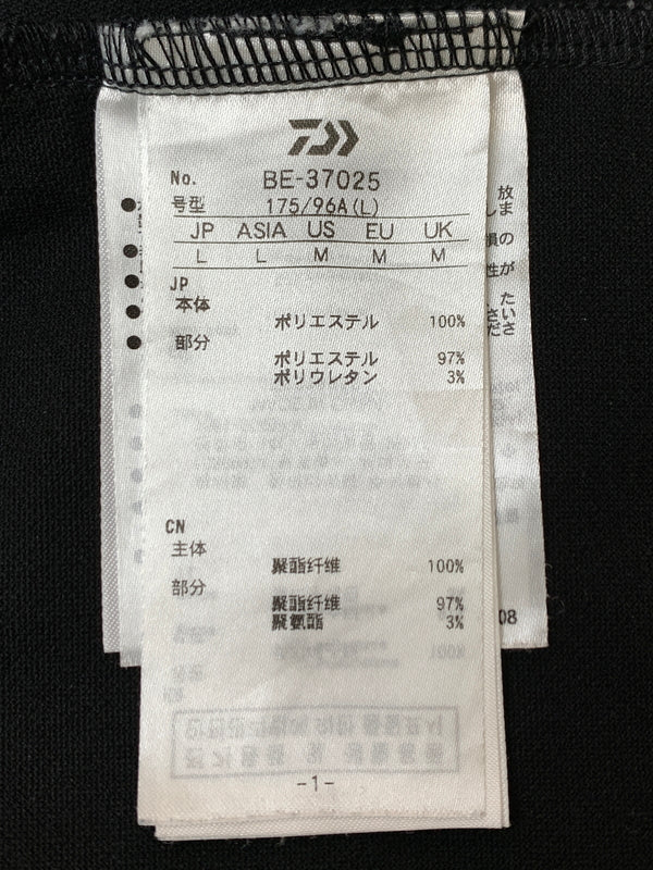 【中古品】【メンズ】 DAIWA PIER39 ダイワ ピアサーティナイン TECH POLO SHIRT W POCKET SS DE-37025 テック ポロシャツ ダブルポケット ショートスリーブ メンズ トップス 144-260813-KS-20-min サイズ：L カラー：ブラック 万代Net店
