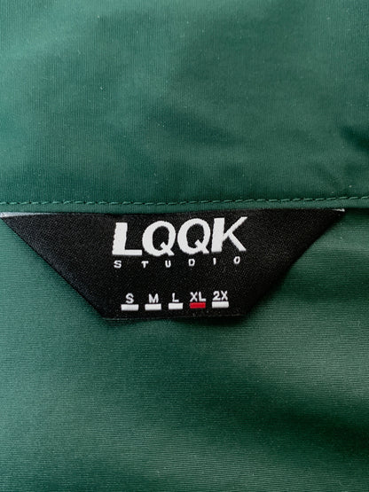 【中古品】【メンズ】 LQQK STUDIO ルック スタジオ NYLON TRACK JACKET ナイロン トラックジャケット メンズ アウター 140-260813-KS-22-min サイズ：XL カラー：グリーン 万代Net店