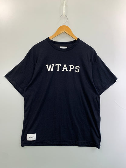 【中古品】【メンズ】 WTAPS ダブルタップス ACADEMY 01 SS TEE 251ATDT-CSM19 アカデミー ゼロワン ショートスリーブティー メンズ トップス 半袖Tシャツ 142-260813-KS-19-min サイズ：02 カラー：ネイビー 万代Net店