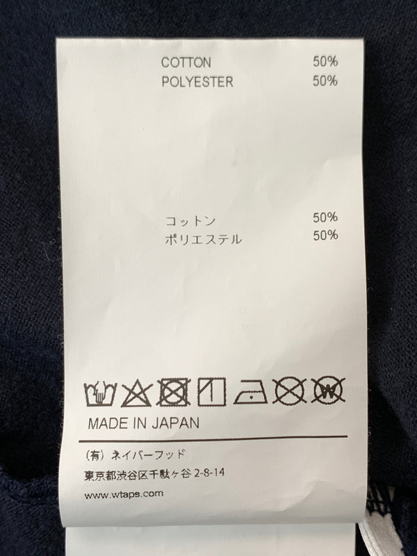 【中古品】【メンズ】 WTAPS ダブルタップス ACADEMY 01 SS TEE 251ATDT-CSM19 アカデミー ゼロワン ショートスリーブティー メンズ トップス 半袖Tシャツ 142-260813-KS-19-min サイズ：02 カラー：ネイビー 万代Net店