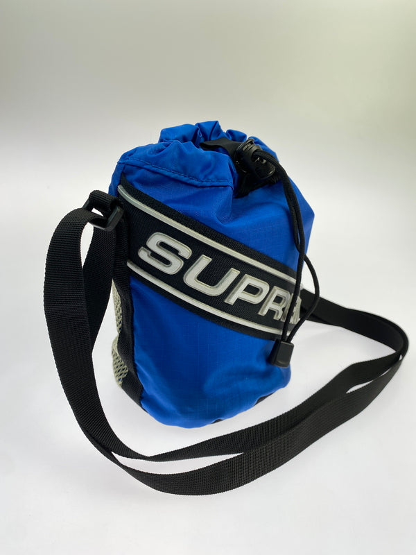 【中古品】【メンズ】 SUPREME シュプリーム SMALL CINCH POUCH スモール シンチ ポーチ バッグ ナイロン ショルダー バッグ 188-260821-hu-38-min カラー：ブルー 万代Net店