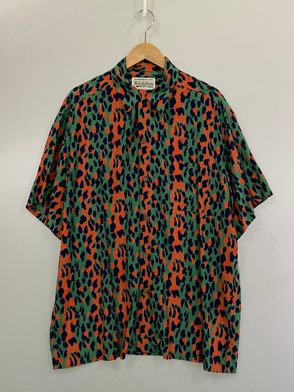 【中古品】【メンズ】 WACKO MARIA ワコマリア LEOPARD HAWAIIAN SHIRT レオパード ハワイアン ジャケット 半袖シャツ 豹柄シャツ 142-260815-ta-07-min サイズ：XL カラー：マルチカラー 万代Net店