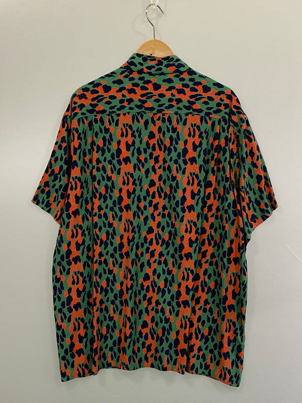 【中古品】【メンズ】 WACKO MARIA ワコマリア LEOPARD HAWAIIAN SHIRT レオパード ハワイアン ジャケット 半袖シャツ 豹柄シャツ 142-260815-ta-07-min サイズ：XL カラー：マルチカラー 万代Net店