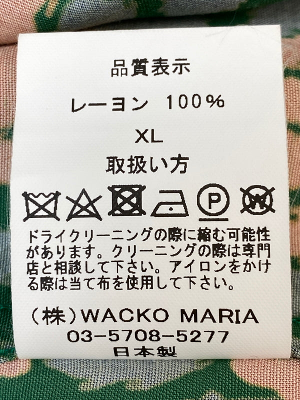 【中古品】【メンズ】 WACKO MARIA ワコマリア LEOPARD HAWAIIAN SHIRT レオパード ハワイアン ジャケット 半袖シャツ 豹柄シャツ 142-260815-ta-07-min サイズ：XL カラー：マルチカラー 万代Net店