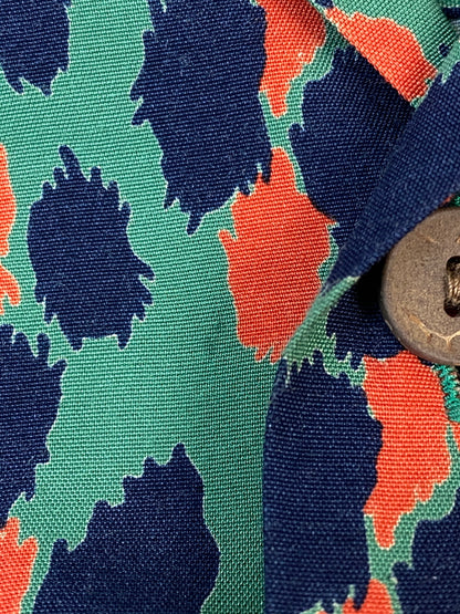 【中古品】【メンズ】 WACKO MARIA ワコマリア LEOPARD HAWAIIAN SHIRT レオパード ハワイアン ジャケット 半袖シャツ 豹柄シャツ 142-260815-ta-07-min サイズ：XL カラー：マルチカラー 万代Net店