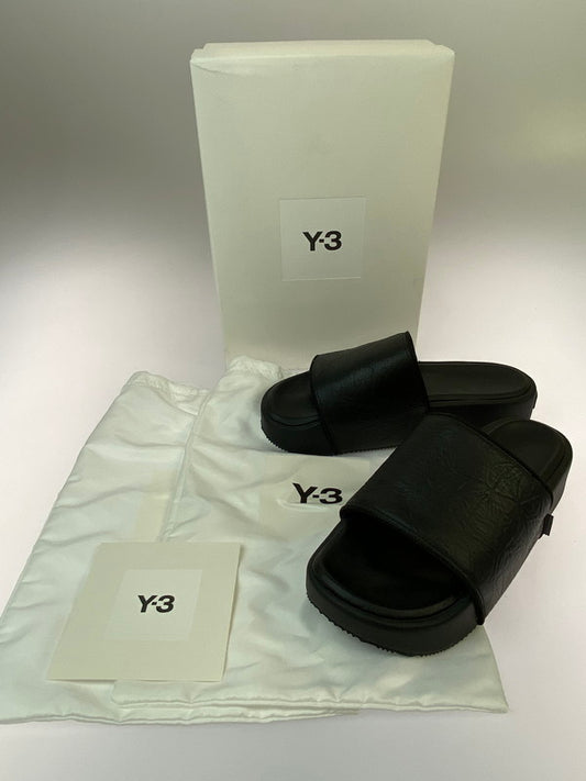 【中古品】【メンズ】 Y-3 ワイスリー SLIDE SANDAL GW8631 スライド サンダル アッパー 厚底 メンズ 靴 シューズ 164-260818-em-11-min サイズ：28.5cm カラー：ブラック 万代Net店