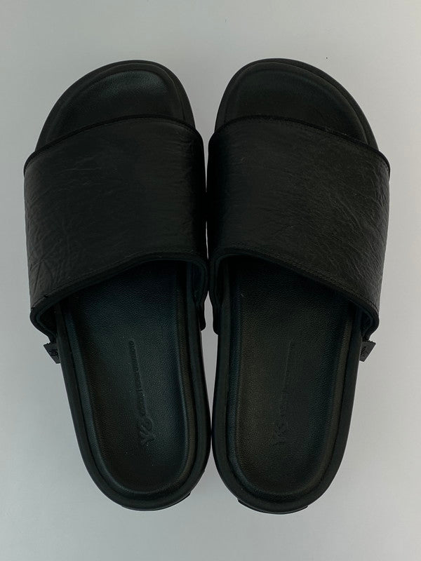 【中古品】【メンズ】 Y-3 ワイスリー SLIDE SANDAL GW8631 スライド サンダル アッパー 厚底 メンズ 靴 シューズ 164-260818-em-11-min サイズ：28.5cm カラー：ブラック 万代Net店