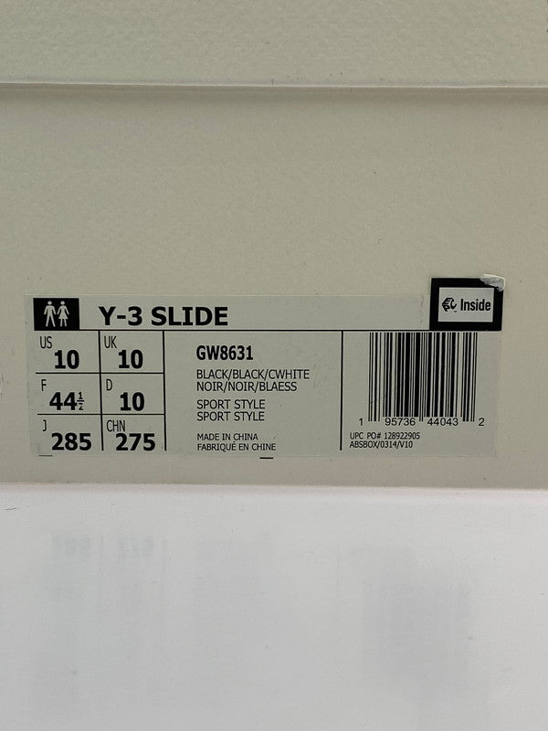 【中古品】【メンズ】 Y-3 ワイスリー SLIDE SANDAL GW8631 スライド サンダル アッパー 厚底 メンズ 靴 シューズ 164-260818-em-11-min サイズ：28.5cm カラー：ブラック 万代Net店