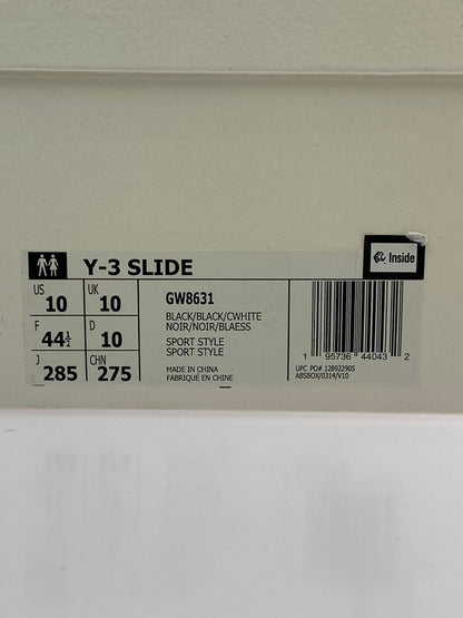 【中古品】【メンズ】 Y-3 ワイスリー SLIDE SANDAL GW8631 スライド サンダル アッパー 厚底 メンズ 靴 シューズ 164-260818-em-11-min サイズ：28.5cm カラー：ブラック 万代Net店