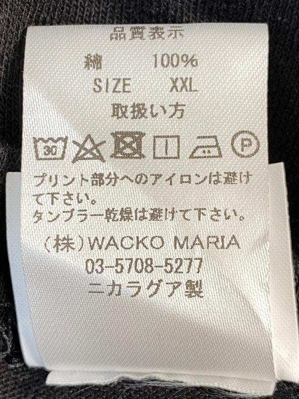 【中古品】【メンズ】 WACKO MARIA×THE DARK KNIGHT TRILOGY ワコマリア ダークナイト トリロジー CREW NECK T-SHIRT クルーネック Tシャツ 半袖Tシャツ 142-260815-ta-05-min サイズ：XXL カラー：ブラック 万代Net店