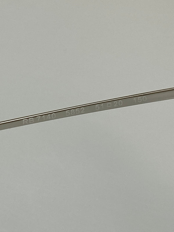 【中古品】【メンズ/レディース】 RAY-BAN レイバン メガネ RB7140 ボスリントン パントス 度無し 51□20-150 サングラス 203-260823-em-32-min カラー：ブラック 万代Net店