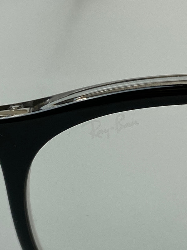 【中古品】【メンズ/レディース】 RAY-BAN レイバン メガネ RB7140 ボスリントン パントス 度無し 51□20-150 サングラス 203-260823-em-32-min カラー：ブラック 万代Net店