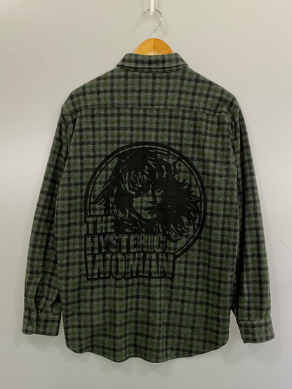 【中古品】【メンズ】 HYSTERIC GLAMOUR ヒステリックグラマー 02233CH01 THE HYSTERIC WOMAN WORK SHIRT ヒステリックワークシャツ チェックシャツ ロングスリーブ 長袖シャツ 140-260815-ta-14-min サイズ：L カラー：マルチカラー 万代Net店