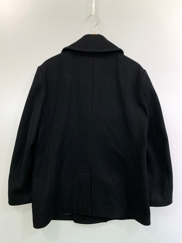 【中古品】【メンズ】 HYSTERIC GLAMOUR ヒステリックグラマー WOOL P COAT 02223AC04 ウール ピーコート メンズ アウター ダブル ミドル丈 140-260818-em-39-min サイズ：M カラー：ブラック 万代Net店