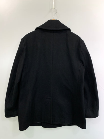 【中古品】【メンズ】 HYSTERIC GLAMOUR ヒステリックグラマー WOOL P COAT 02223AC04 ウール ピーコート メンズ アウター ダブル ミドル丈 140-260818-em-39-min サイズ：M カラー：ブラック 万代Net店