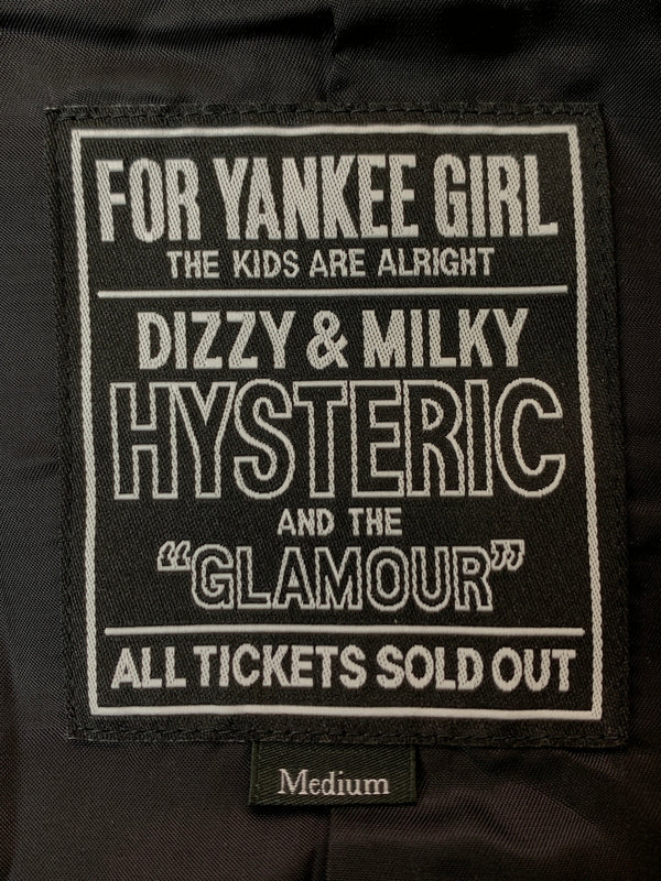 【中古品】【メンズ】 HYSTERIC GLAMOUR ヒステリックグラマー WOOL P COAT 02223AC04 ウール ピーコート メンズ アウター ダブル ミドル丈 140-260818-em-39-min サイズ：M カラー：ブラック 万代Net店