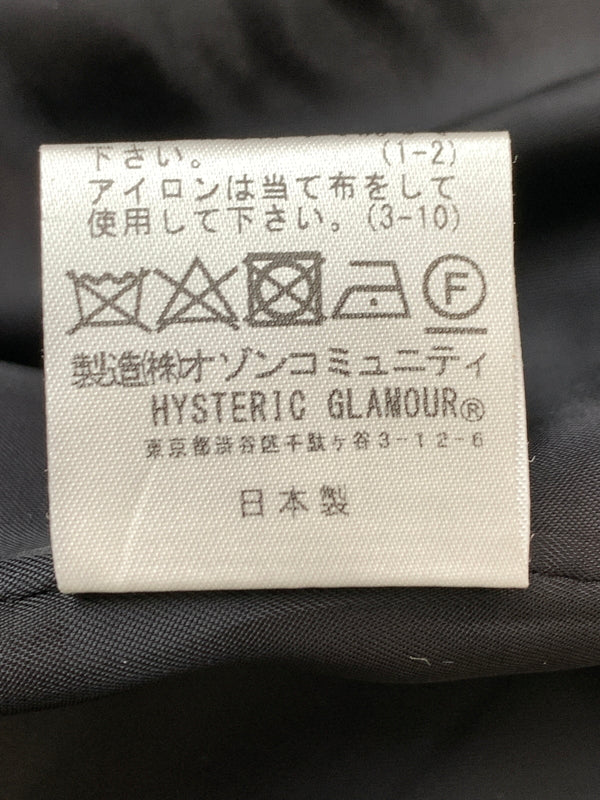 【中古品】【メンズ】 HYSTERIC GLAMOUR ヒステリックグラマー WOOL P COAT 02223AC04 ウール ピーコート メンズ アウター ダブル ミドル丈 140-260818-em-39-min サイズ：M カラー：ブラック 万代Net店