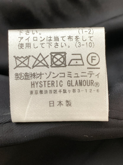 【中古品】【メンズ】 HYSTERIC GLAMOUR ヒステリックグラマー WOOL P COAT 02223AC04 ウール ピーコート メンズ アウター ダブル ミドル丈 140-260818-em-39-min サイズ：M カラー：ブラック 万代Net店