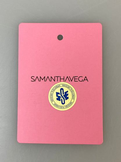 【中古品】【メンズ/レディース】 SAMANTHA VEGA サマンサベガ × ジョジョの奇妙な冒険 黄金の風 折財布 トリッシュ・ウナ 2320265393 ウォレット ロゴ入り金具 2つ折り財布 200-260823-em-31-min カラー：ピンク 万代Net店