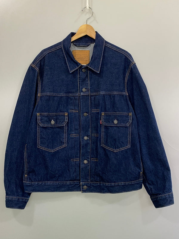 【中古品】【メンズ】 LEVIS PREMIUM リーバイスプレミアム TYPE II TRUCKER JACKET A7632-0022 タイプIIトラッカージャケット デニムジャケット Gジャン 147-260815-ta-03-min サイズ：L カラー：インディゴ 万代Net店